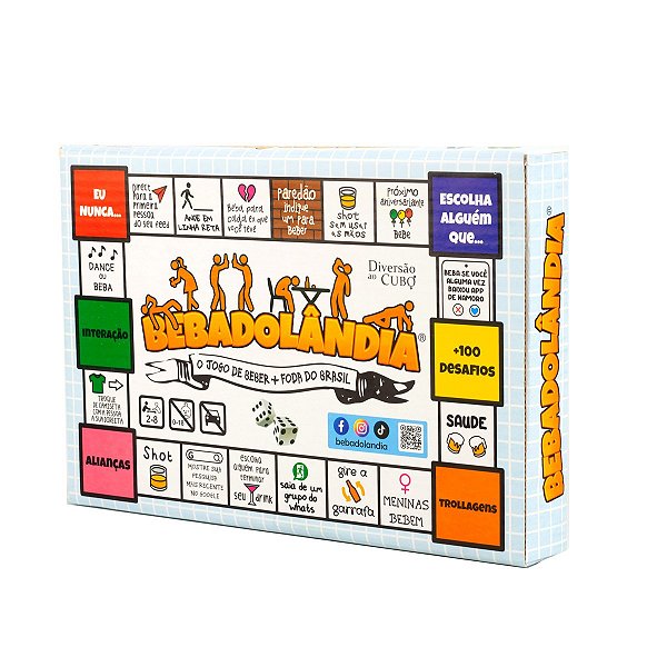 Jogo De Tabuleiro Bebadolândia Diversão Ao Cubo