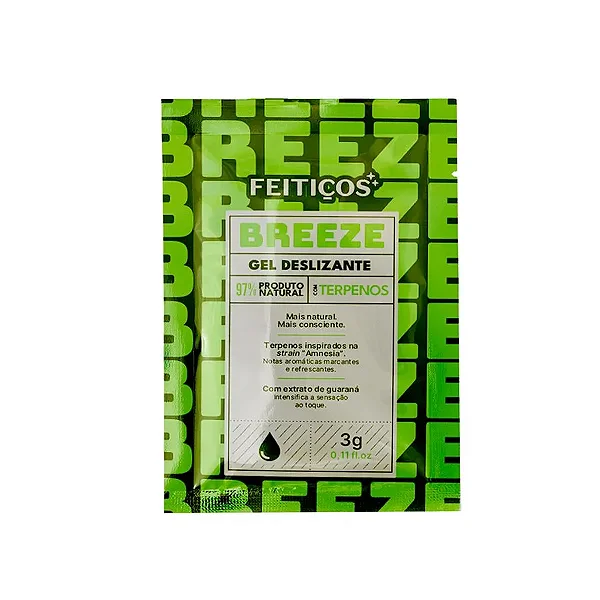 Sachê Breeze Gel Deslizante com Terpenos 3ml Feitiços
