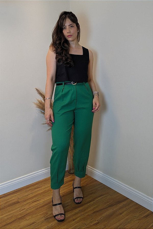 CALÇA CENOURA LUCY VERDE