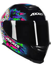 CAPACETE AXXIS EAGLE SKULL GLOSS BLACK / BLUE