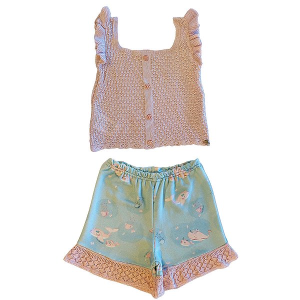 Conjunto Infantil Menina Cascata Baby - Mini Lady