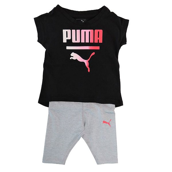 Conjunto Preto e Cinza - PUMA