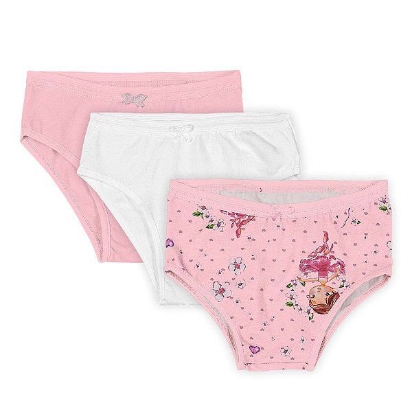 Disney Princess 3 Girls Original and Official Princess Underwear - pink :  : Fashion