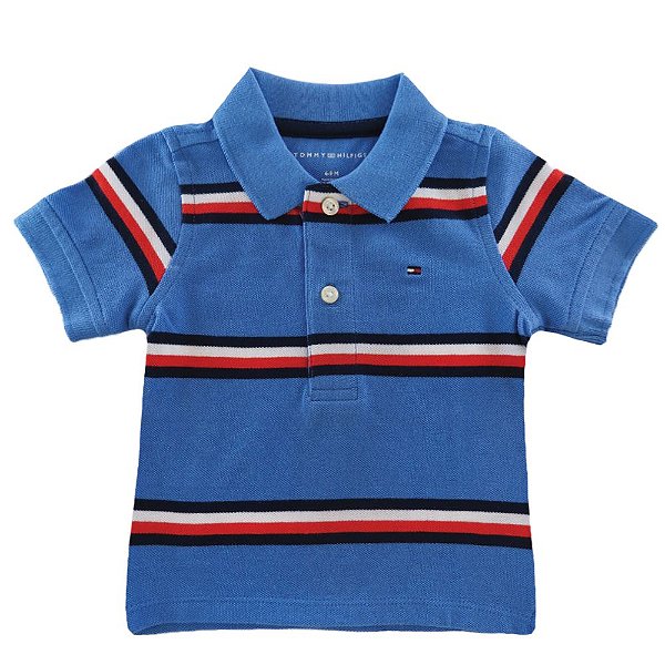 Camisa Polo Listrada - Tommy Hilfiger - Mega Baby Store - Comprar Roupas de  Bebê online