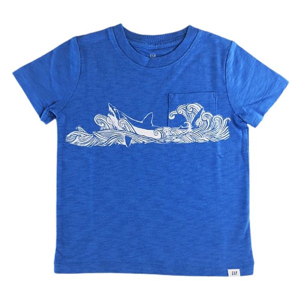 Camiseta GAP Shark - Azul