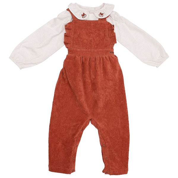 Conjunto Macacão e Body Camisa Raposinha - Grow Up