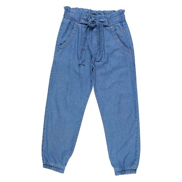 Calça Jeans Amarrada - Mania Kids