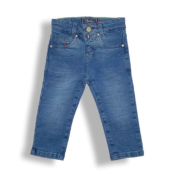 Calça Jeans Escura - Dudes - Mega Baby Store - Comprar Roupas de Bebê online