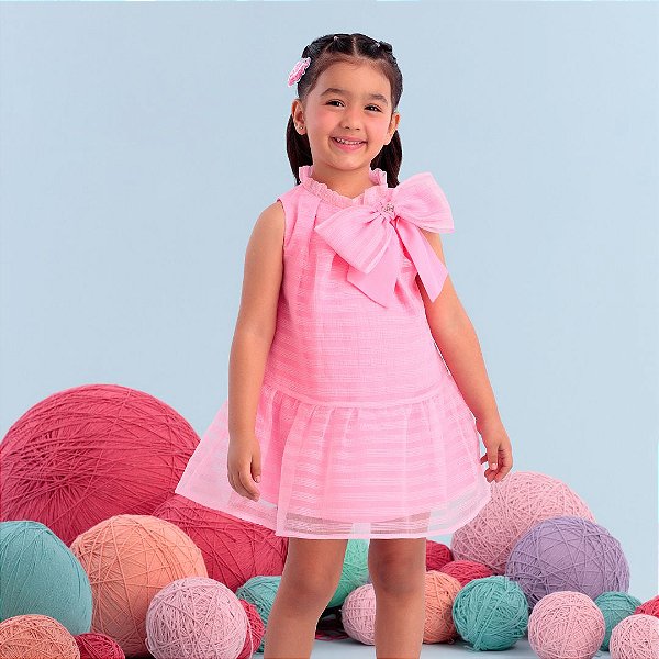 Vestido Fluffly Infantil Menina - Mon Sucré - Mega Baby Store - Comprar  Roupas de Bebê online