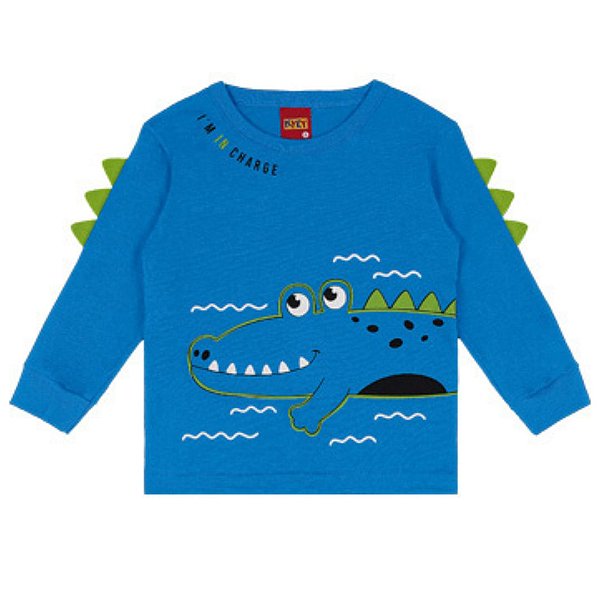 Camiseta Azul Safira Infantil Menino-Kyly