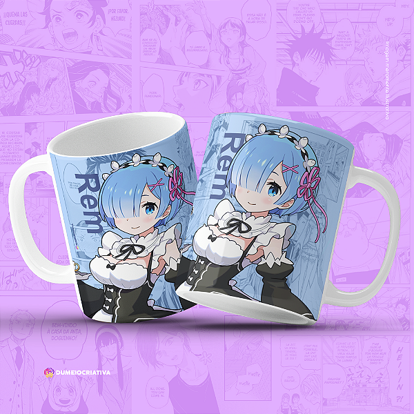 Caneca Rem - Caneca Personalizada Anime Re:Zero 325ml