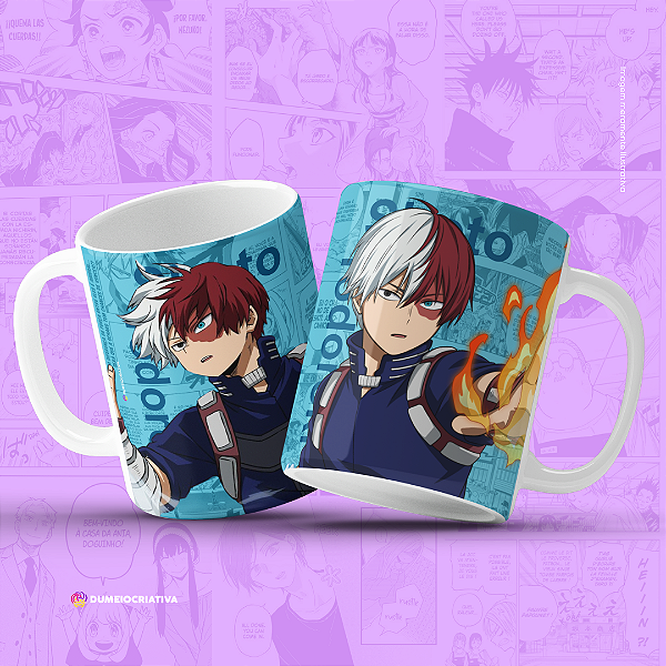Caneca Todoroki - Caneca Personalizada anime Boku no Hero 325ml