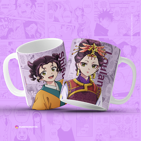 Caneca Loulan/Shisui - Caneca Personalizada Anime Diário de uma Apotecária 325ml