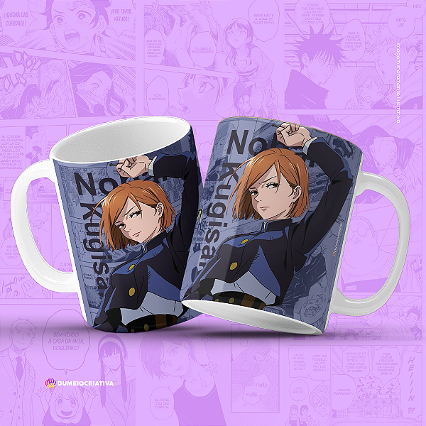 Caneca Nobara - Caneca Personalizada anime Jujutsu Kaisen 325ml