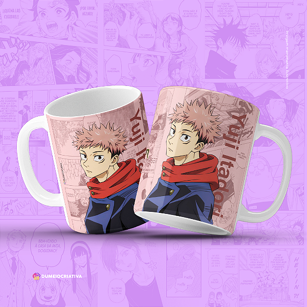 Caneca Itadori - Caneca Personalizada anime Jujutsu Kaisen 325ml