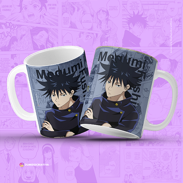 Caneca Megumi - Caneca Personalizada anime Jujutsu Kaisen 325ml