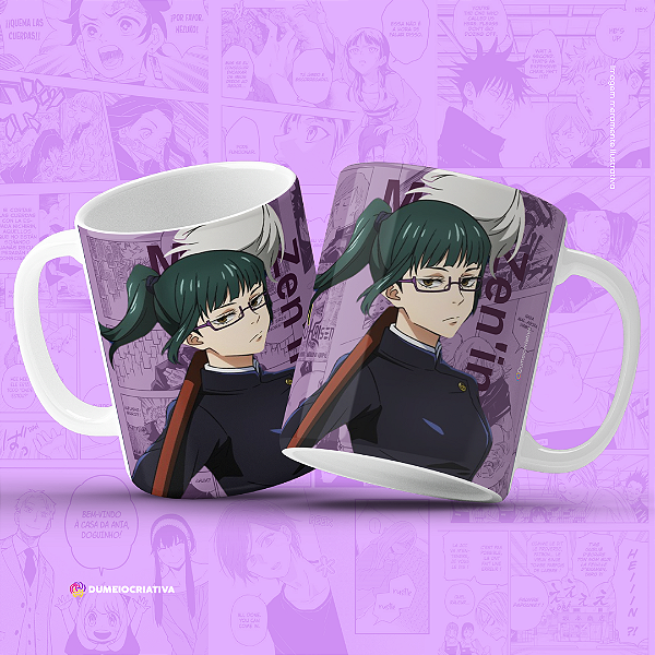 Caneca Maki - Caneca Personalizada anime Jujutsu Kaisen 325ml