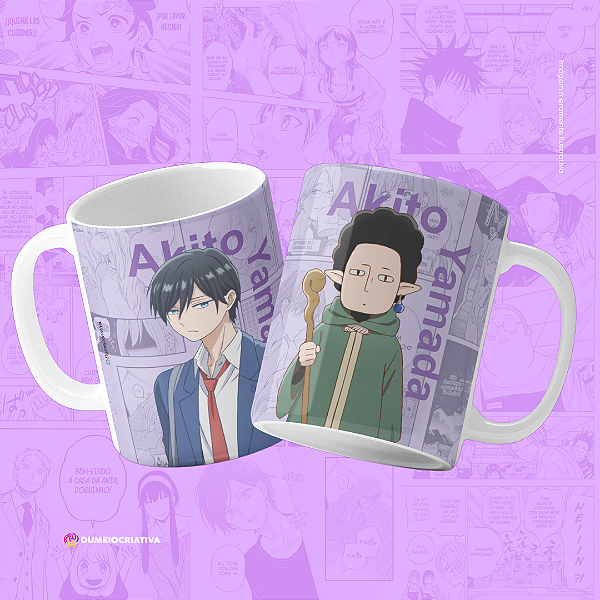 Caneca Yamada - Caneca Personalizada Anime Minha História de Amor com Yamada-kun Nível 999 325ml