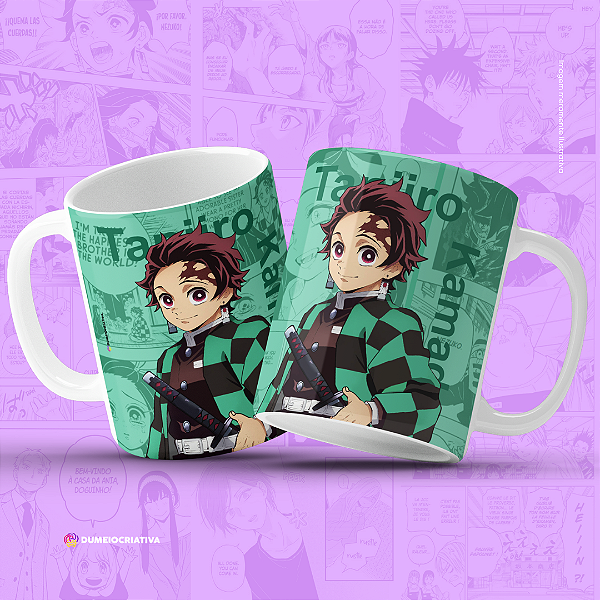 Caneca Tanjiro - Caneca Personalizada anime Demon Slayer 325ml