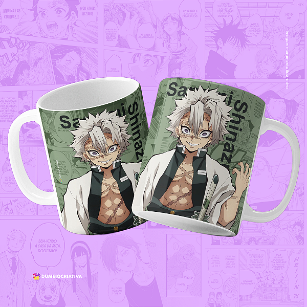 Caneca Sanemi - Caneca Personalizada anime Demon Slayer 325ml