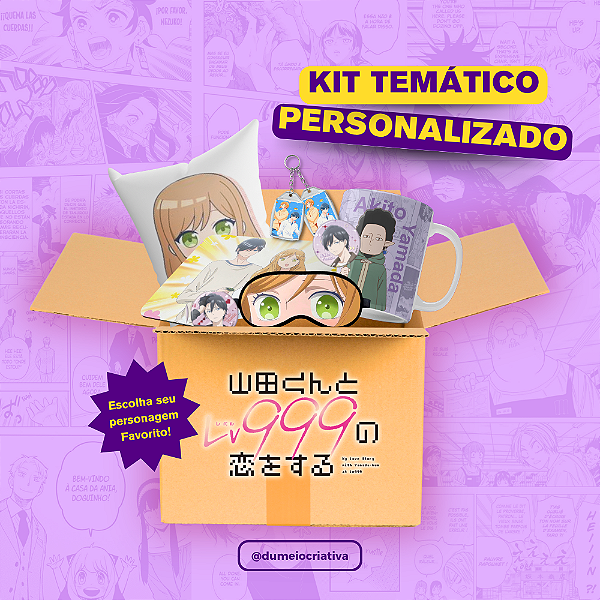 Kit Temático Personalizado - Anime Minha História de Amor com Yamada-Kun Lv999 – Tamanhos P ao XG