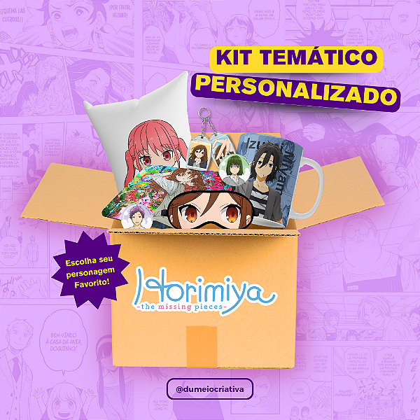 Kit Temático Personalizado - Anime Horimiya – Tamanhos P ao XG
