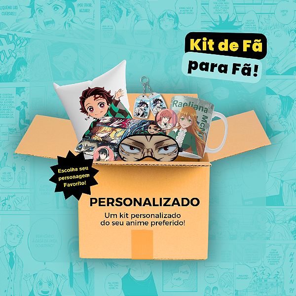 Kit Temático Personalizado - Escolha seu anime preferido – Tamanhos P ao G