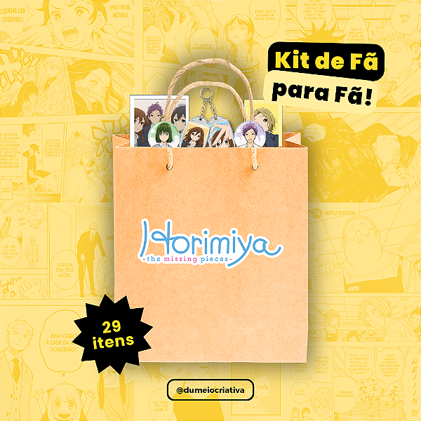 Kit Temático Anime Horimiya - Tamanho P (29 Itens)