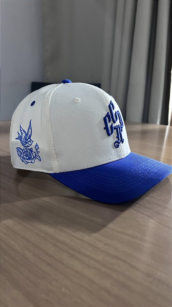 Boné CCRD Azul Royal & Off White – Exclusivo