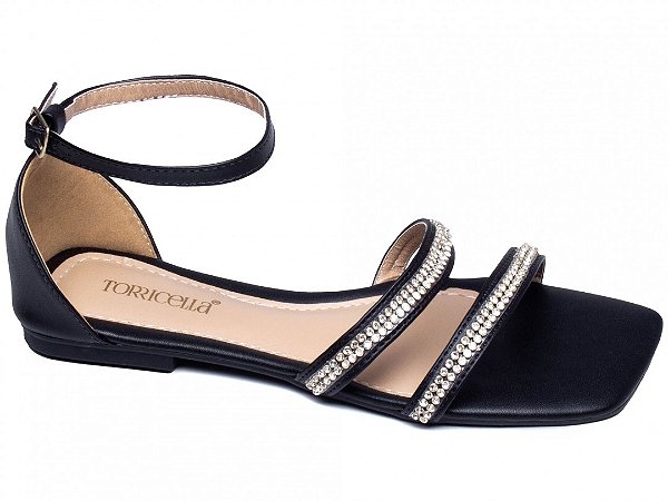 Sandália Rasteira Feminino Com Fivela
