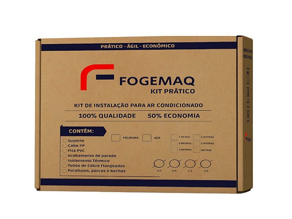 Kit Instalação Ar Condicionado Inverter 9000 12000 btus 3 metros