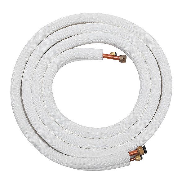 Kit Instalação Ar Condicionado Tubo Cobre 1/4 e 3/8  7000 9000 12000 btus 2 metros