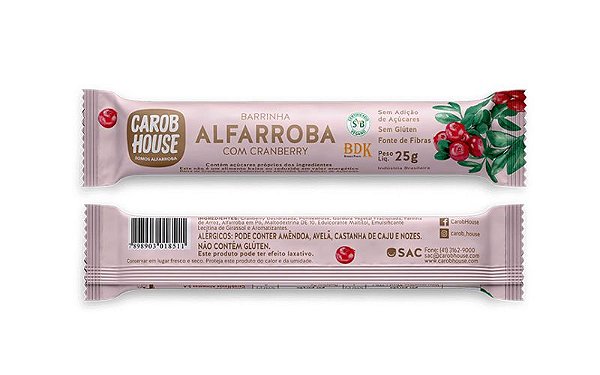 Alfarroba c/ Cranberry Carob House 25g
