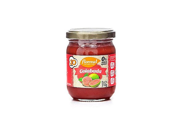 Goiabada Cremosa Zero Açúcar Flormel 210g