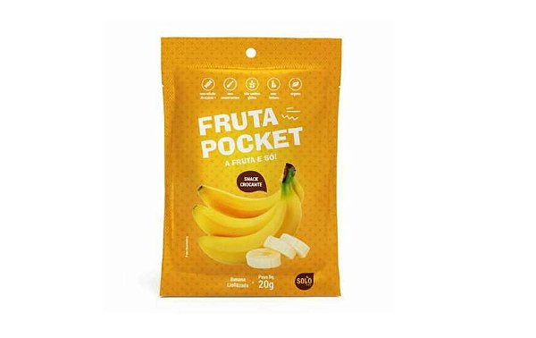 Banana Liofilizada Fruta Pocket 20g