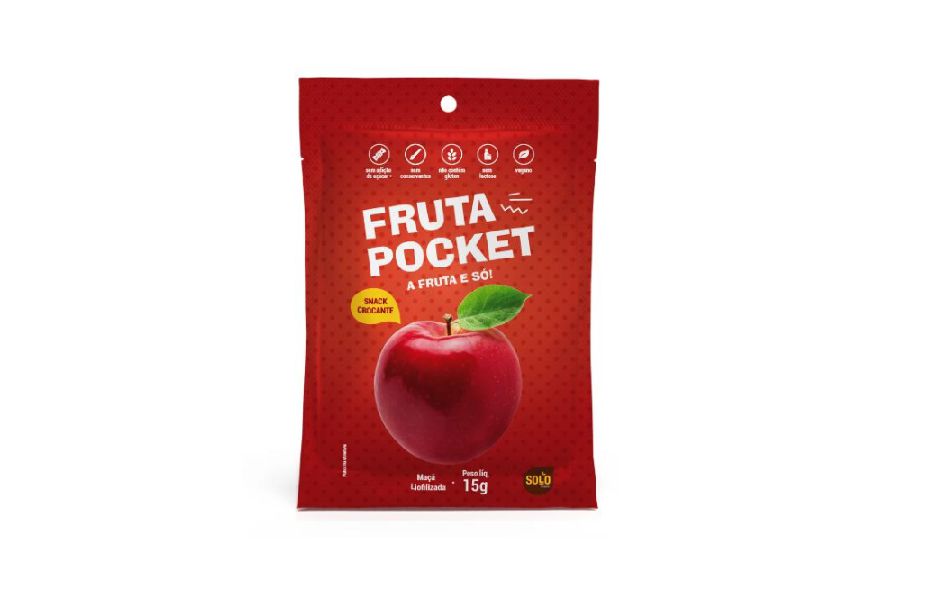 Maçã Liofilizada Fruta Pocket 15g
