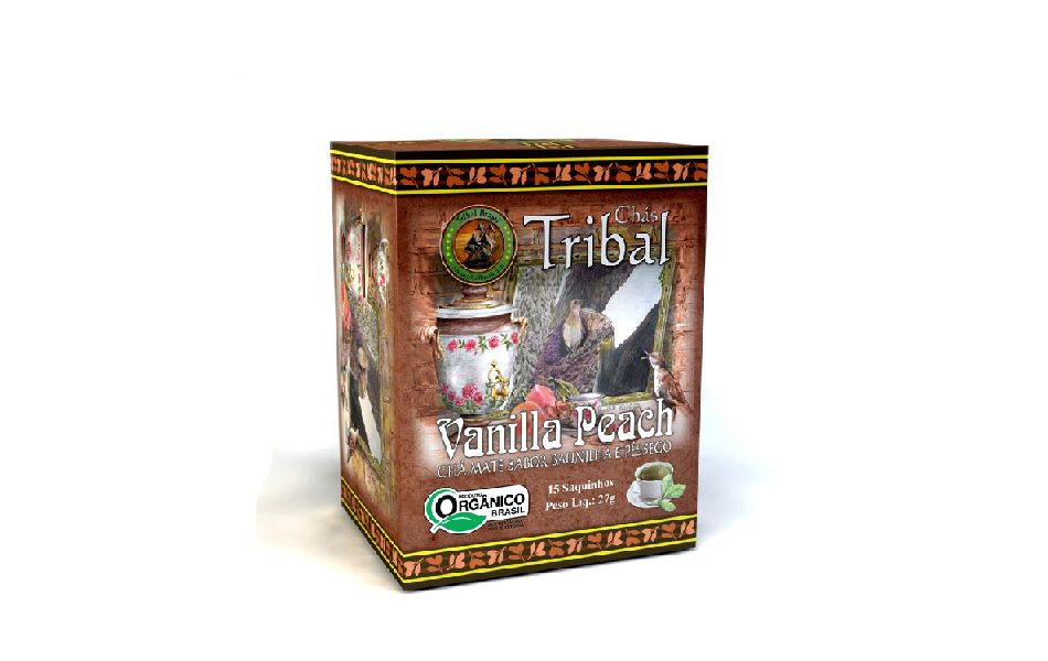 Chá Misto Orgânico Vanilla Peach Tribal 22,5g