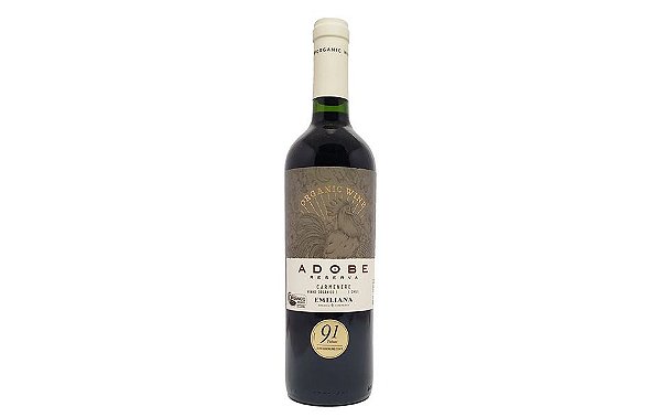 Vinho Orgânico Seco Adobe Carménère Reserva 750mL