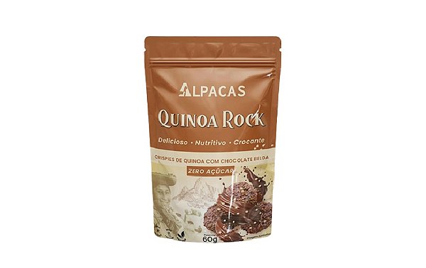 Crispy de Quinoa c/ Chocolate Belga Alpacas 60g