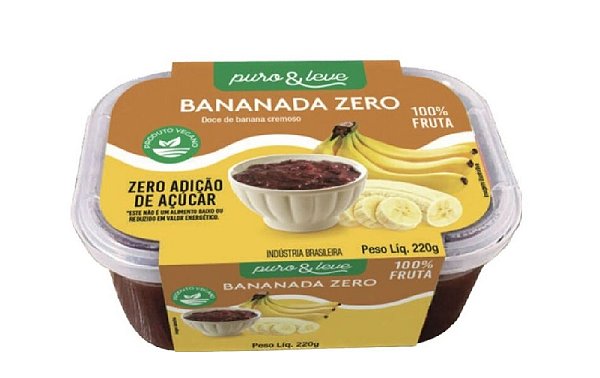Bananada Zero Açúcar Puro & Leve 220g