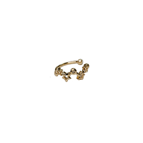 Piercing Fake Estrelinha com Pedra de Vidro