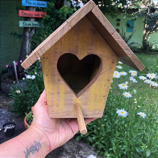 Casinha de Passarinho Coração