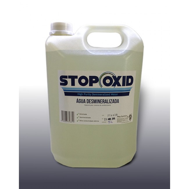 SOAD01 - Água Desmineralizada - Stop Oxid 5 Litros