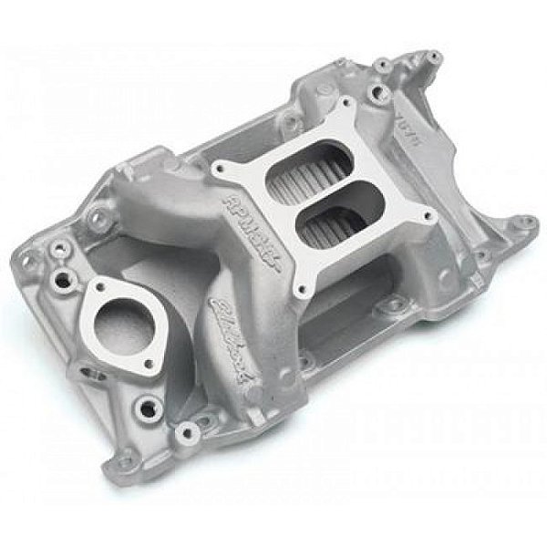 7576 - COLETOR DE ADMISSAO EDELBROCK, PERFORMER RPM, AIR GAP EM ALUMÍNIO - DODGE 318-360 - UNIDADE