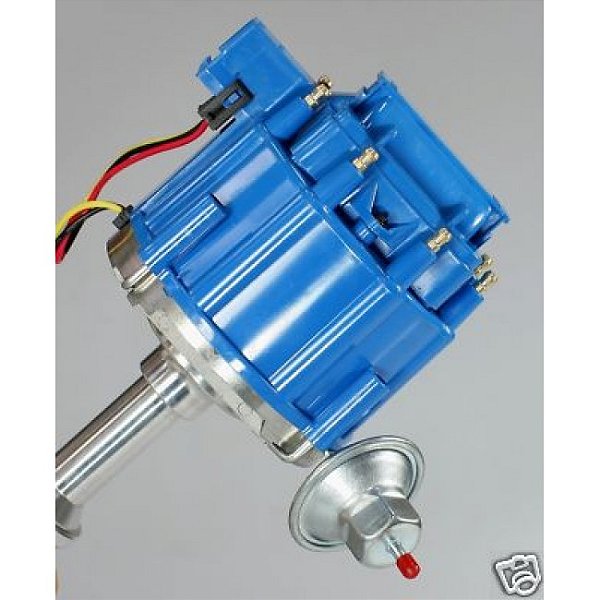JM6502BL - DISTRIBUIDOR HEI COM BOBINA FORD, 289 302 - TAMPA  AZUL