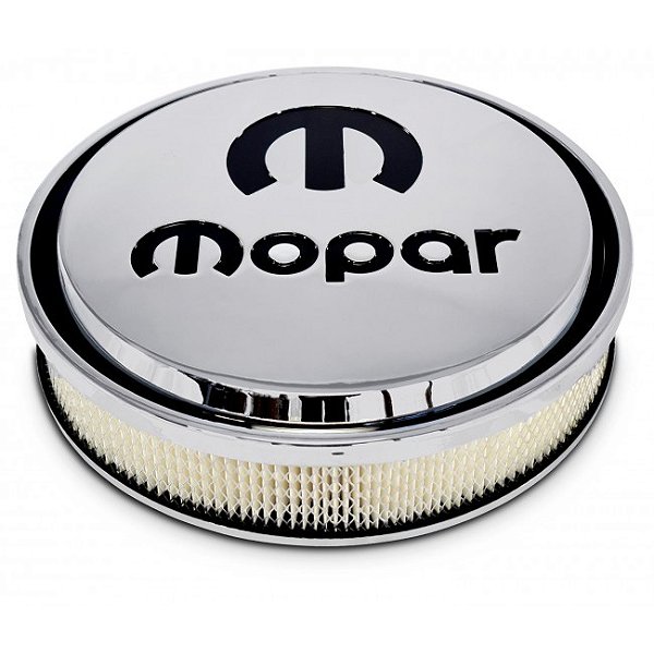 440-833 - FILTRO DE AR, 14" x 3" , TAMPA EM ALUMÍNIO POLIDO, COM LOGO MOPAR - UNIDADE