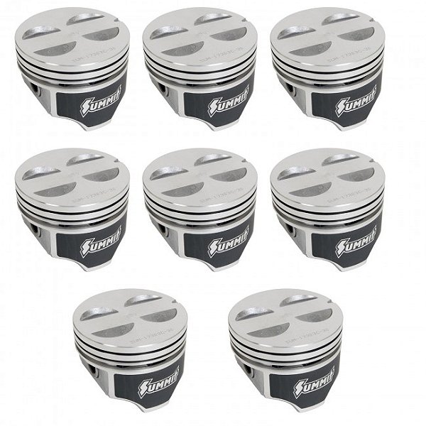 SUM-17303C00 - JOGO DE PISTOES HIPEREUTÉTICOS FORD 302, SUMMIT RACING, MEDIDA STD - 8 PEÇAS