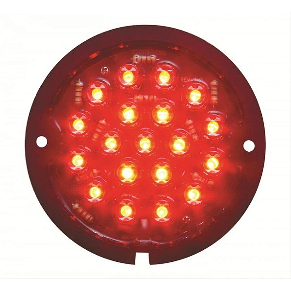 FTL3336LED-R - LENTE LATERNA TRASEIRA LED FORD -33-36 UNIDADE