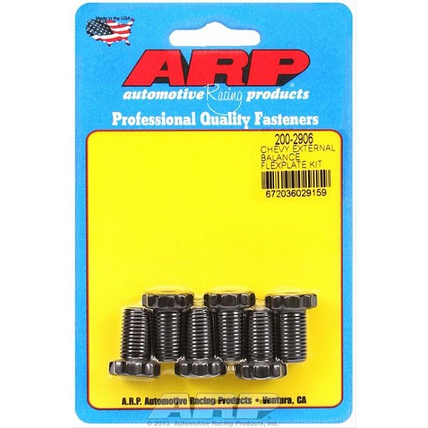 200-2906 - PARAFUSOS DE AÇO PARA FLEXPLATE, CHEVY V8 / V6 - 7/16 in. x 20 RH,725 in. C/ 6 PCS