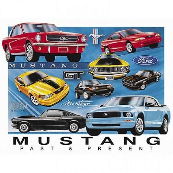 AMP-TINMUSTANG - PLACA DECORATIVA MUSTANG